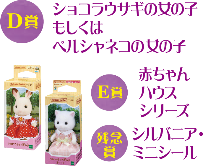 D賞 ショコラウサギの女の子もしくはペルシャネコの女の子